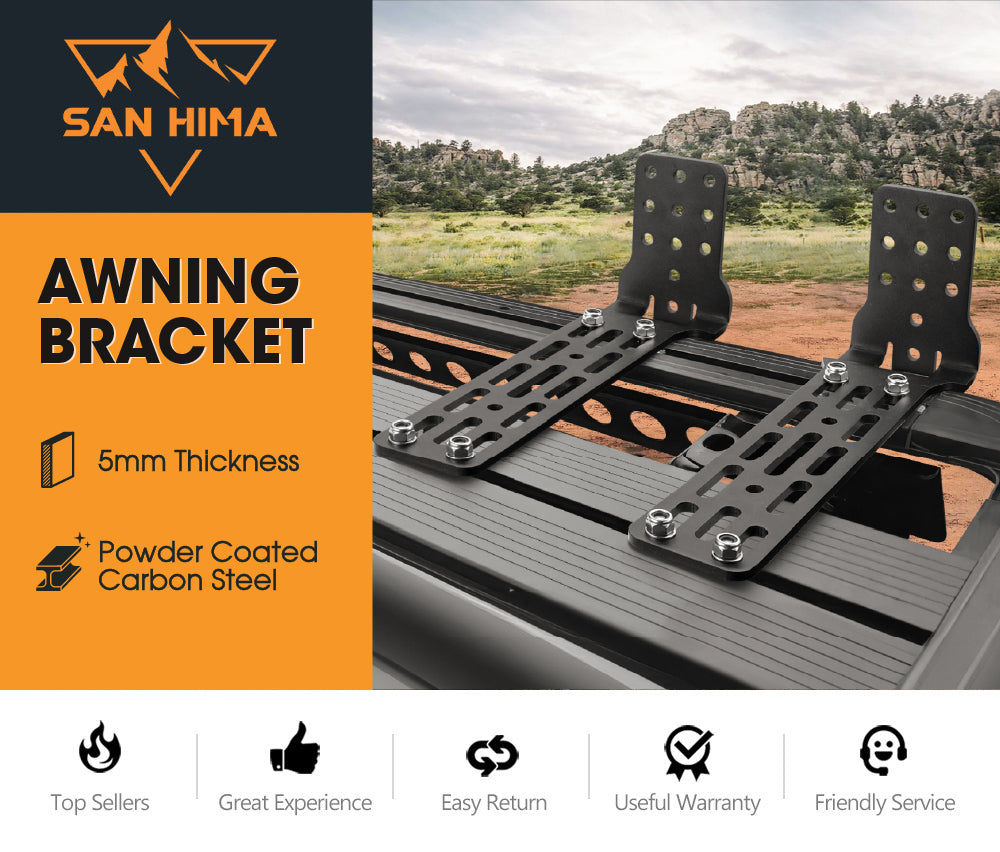 San Hima Long Awning "L" Bracket For 180 & 270 Awnings Powder Coated Steel - Sunyee