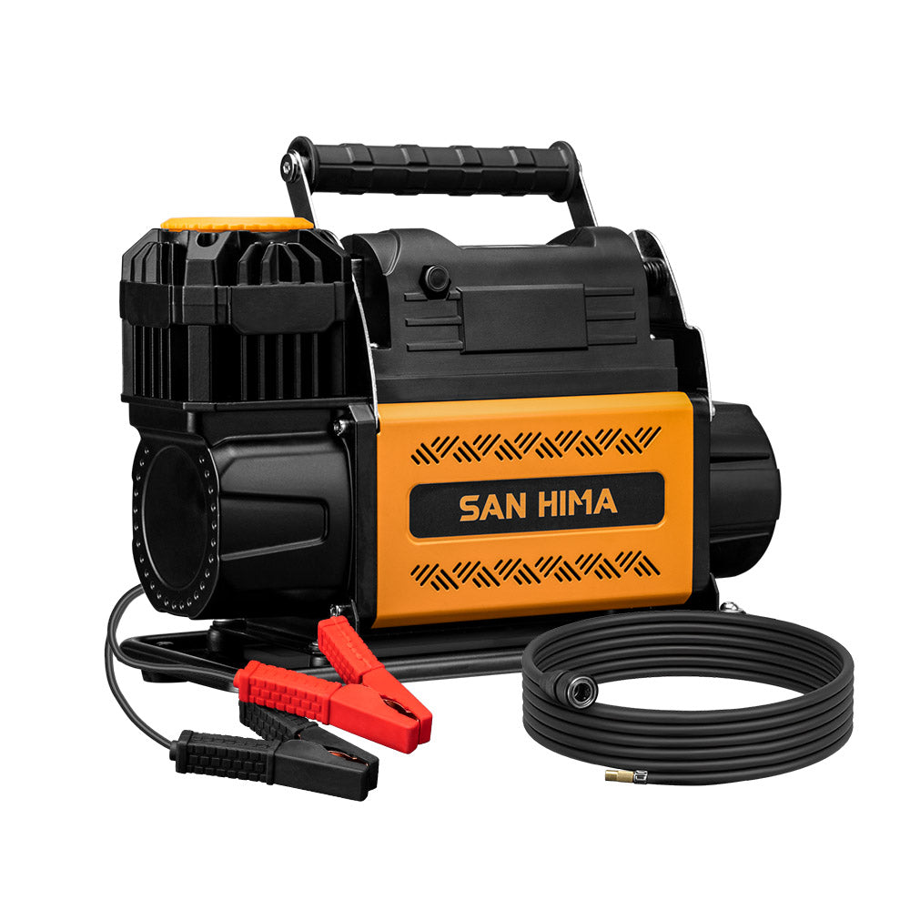 San Hima 12V Single Cylinder Air Compressor 200L/min 150PSI Digital Portable