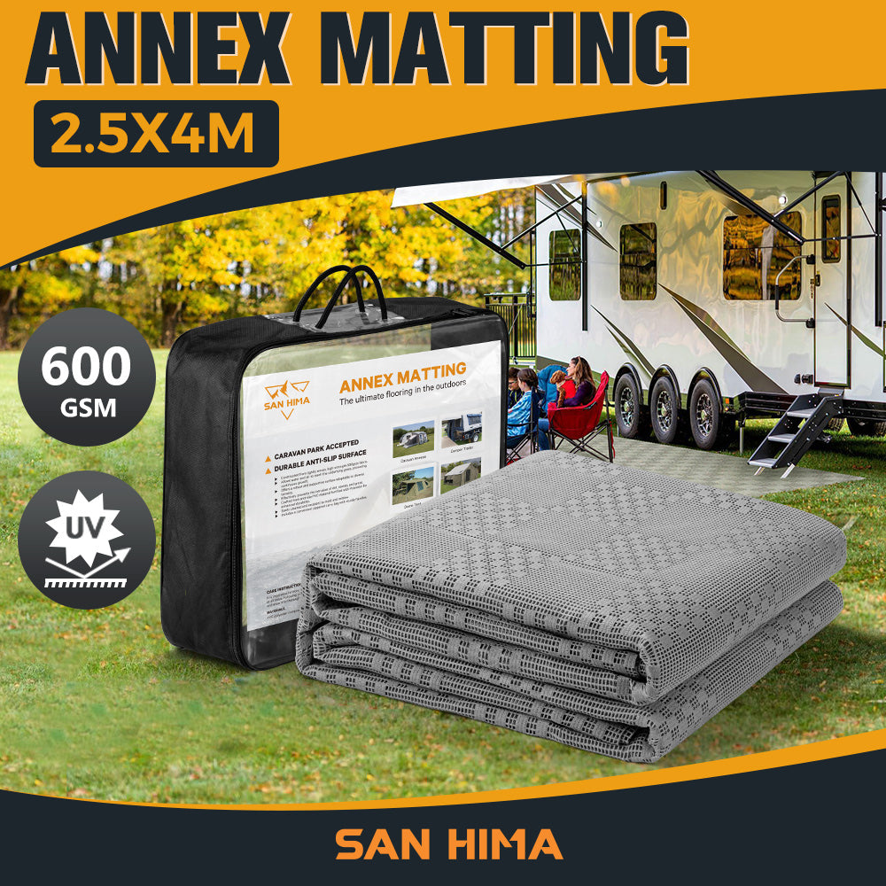 San Hima Annex Matting 4 SIZE 600GSM Floor Mats Mesh Caravan Annex Camping Park - Sunyee