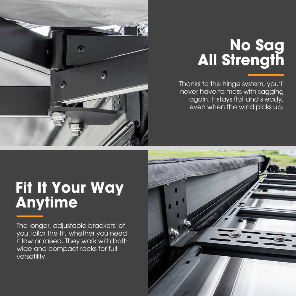 San Hima 270 Degree Awning Free Standing Camping With L Brackets Passenger Side - Sunyee