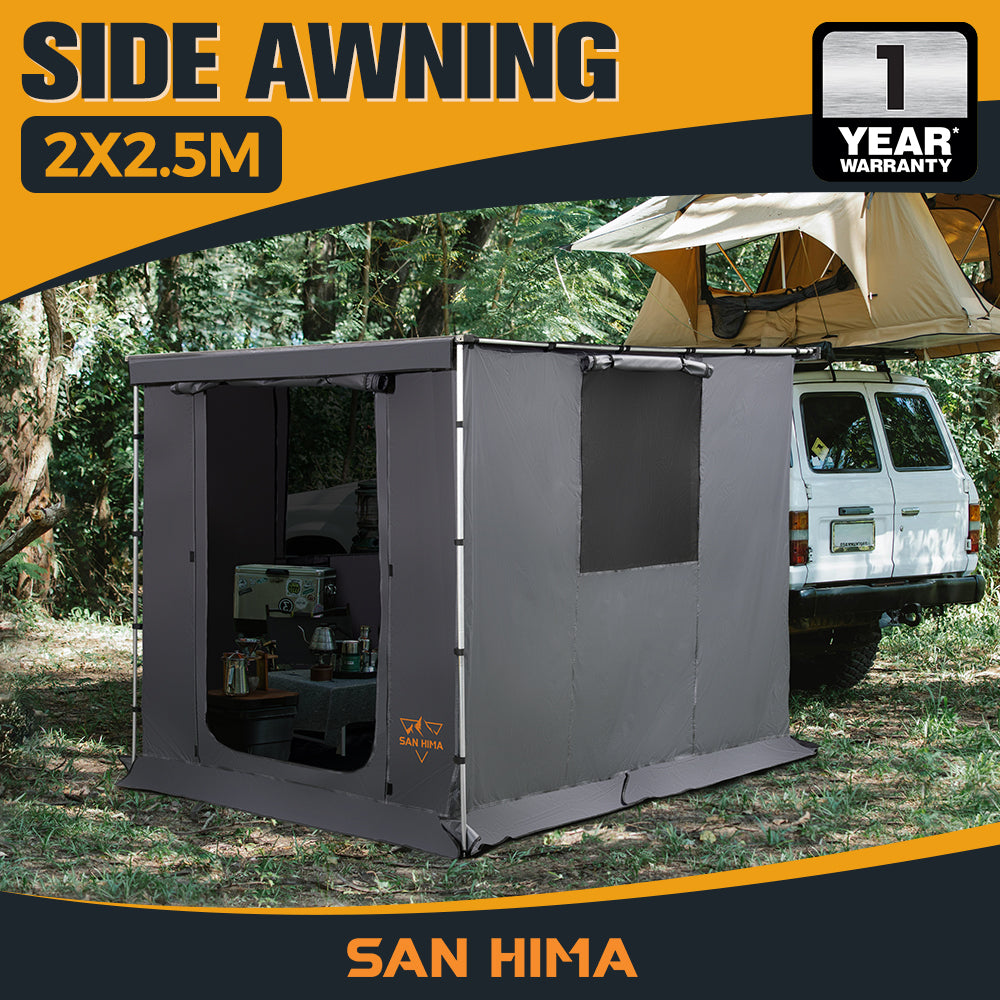 San Hima Car Side Awning Tent 2x2.5m/2.5x3m Portable Waterproof Camping Shade - Sunyee
