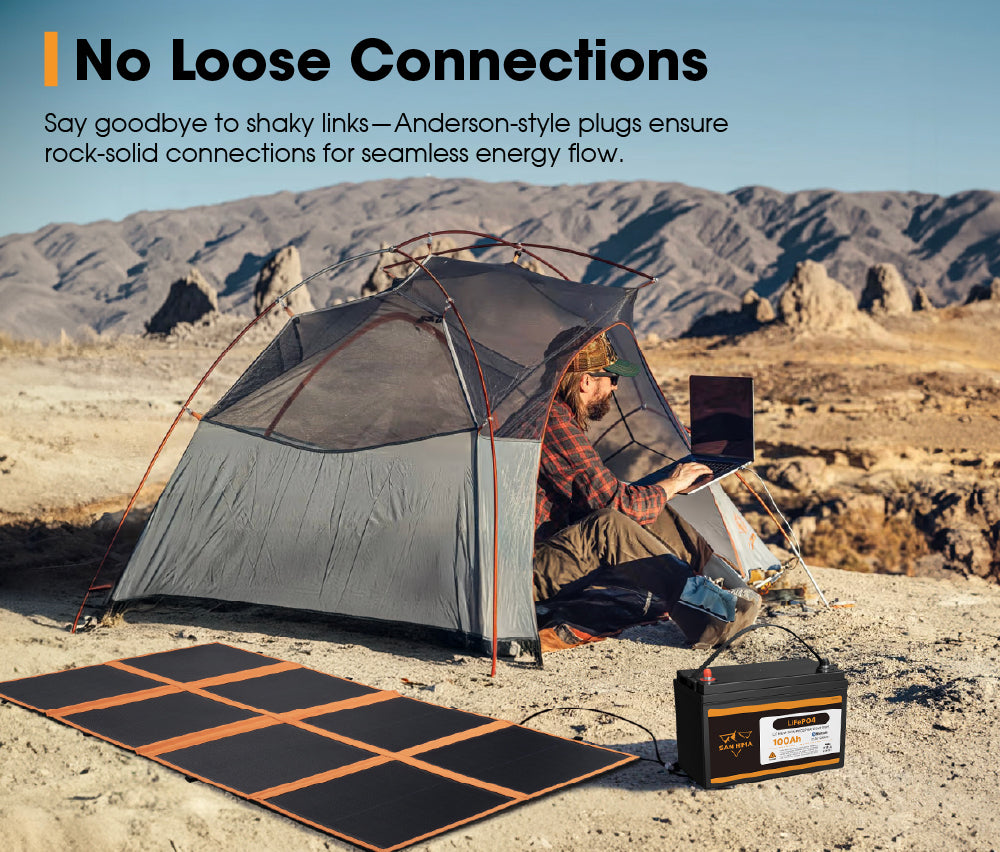 San Hima 12V 260W Folding Solar Blanket Flexible Blanket Kit Camping Charging - Sunyee