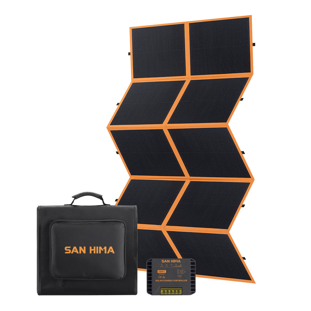 San Hima 12V 360W Folding Solar Blanket Flexible Blanket Kit Camping Charging - Sunyee