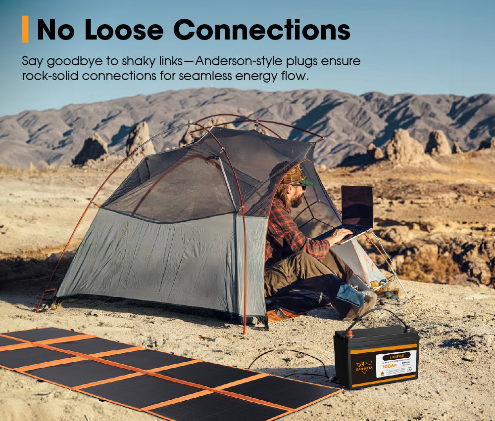 San Hima 12V 360W Folding Solar Blanket Flexible Blanket Kit Camping Charging