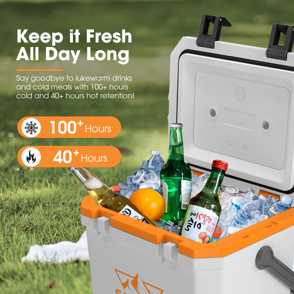 San Hima 24L Cooler Ice Box Portable For Camping BBQ Picnic Heat Retention - Sunyee