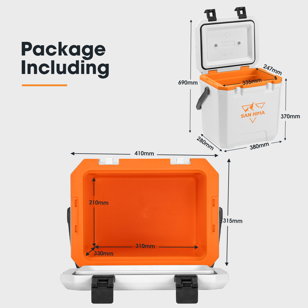 San Hima 24L Cooler Ice Box Portable For Camping BBQ Picnic Heat Retention - Sunyee