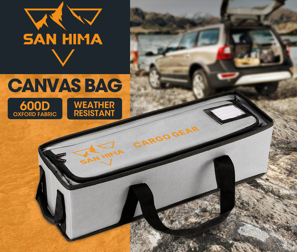 San Hima Canvas Storage Bag Camping Storage Bag Weather Resistant Camping 4WD 60cmx20cmx16cm - Sunyee