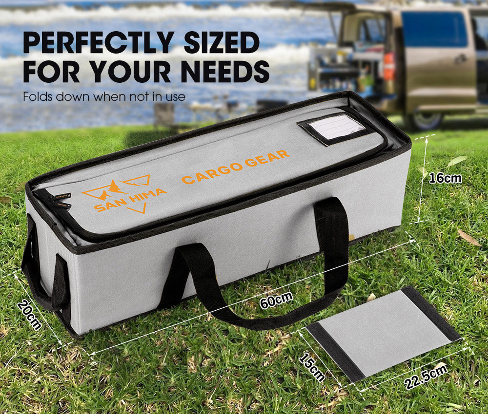 San Hima Canvas Storage Bag Camping Storage Bag Weather Resistant Camping 4WD 60cmx20cmx16cm - Sunyee