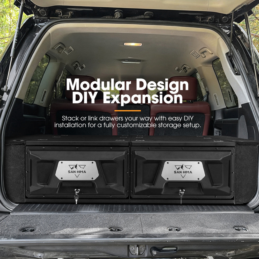 San Hima Lightweight 2X 1300mm 4WD Rear Drawer Kit Universal DIY - Sunyee