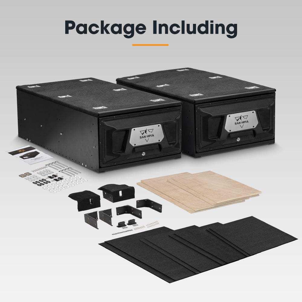 San Hima Lightweight 2X 1300mm 4WD Rear Drawer Kit Universal DIY - Sunyee