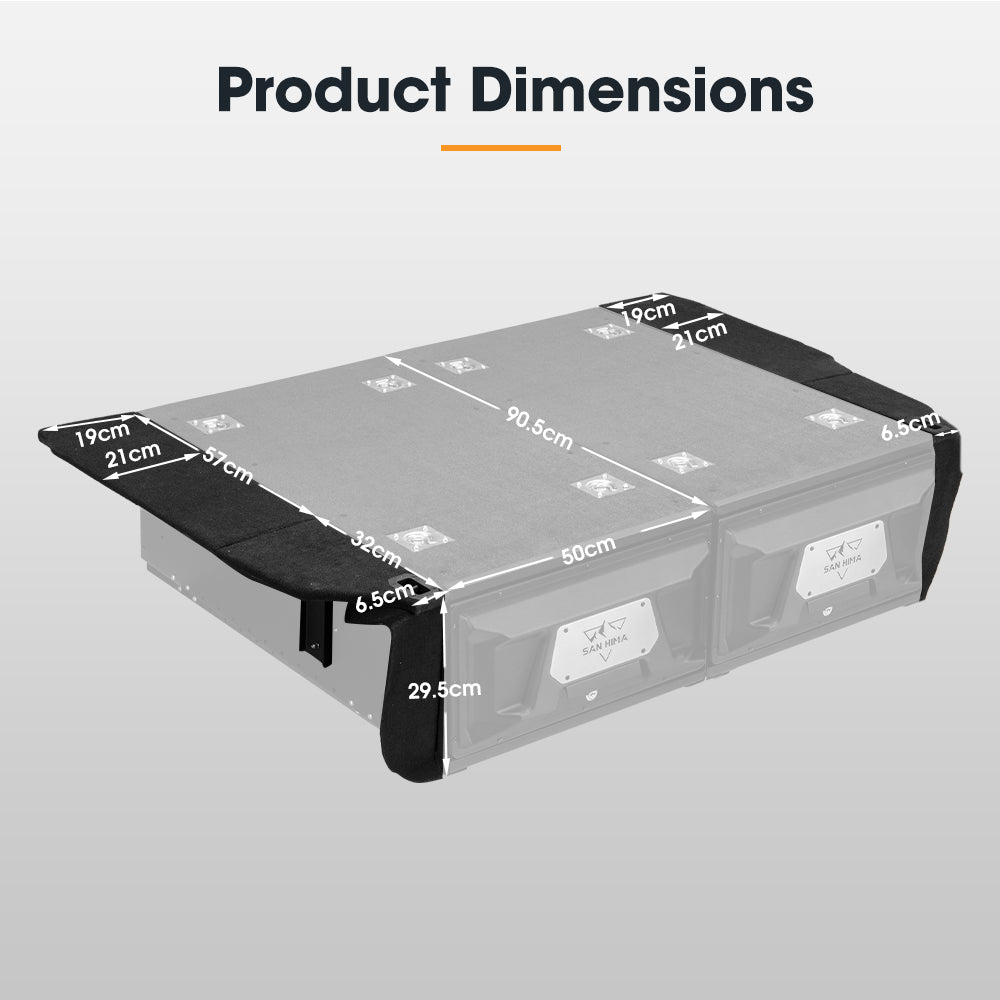 San Hima Drawer Wing Kit Fit Toyota Landcruiser Prado 120 Series - Sunyee