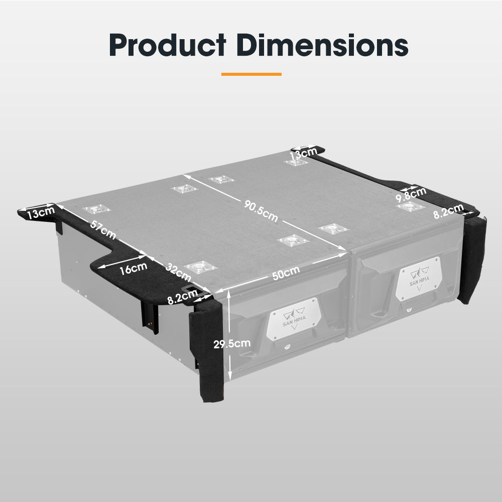 San Hima Drawer Wing Kit Fit Toyota Landcruiser Prado 150 Series - Sunyee
