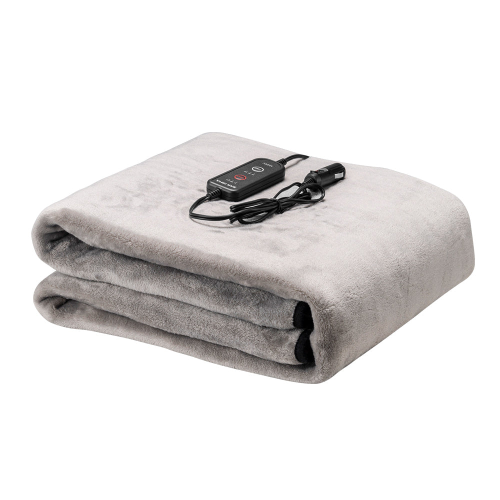 San Hima 12V Electric Blanket with Controller Washable Throw Rug Travel Camping - Sunyee