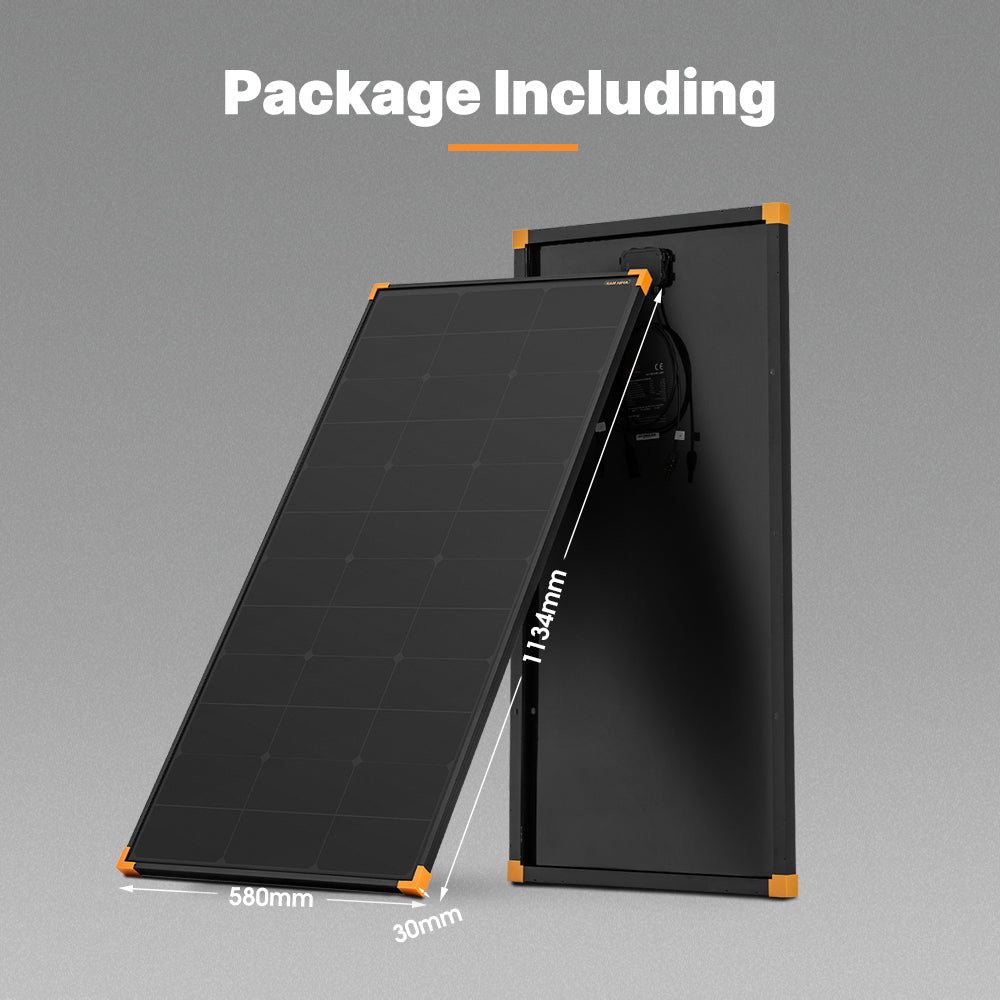 San Hima 2X 120W Mono-HPBC Fixed Solar Panel Power Bypass Caravan Camping - Sunyee