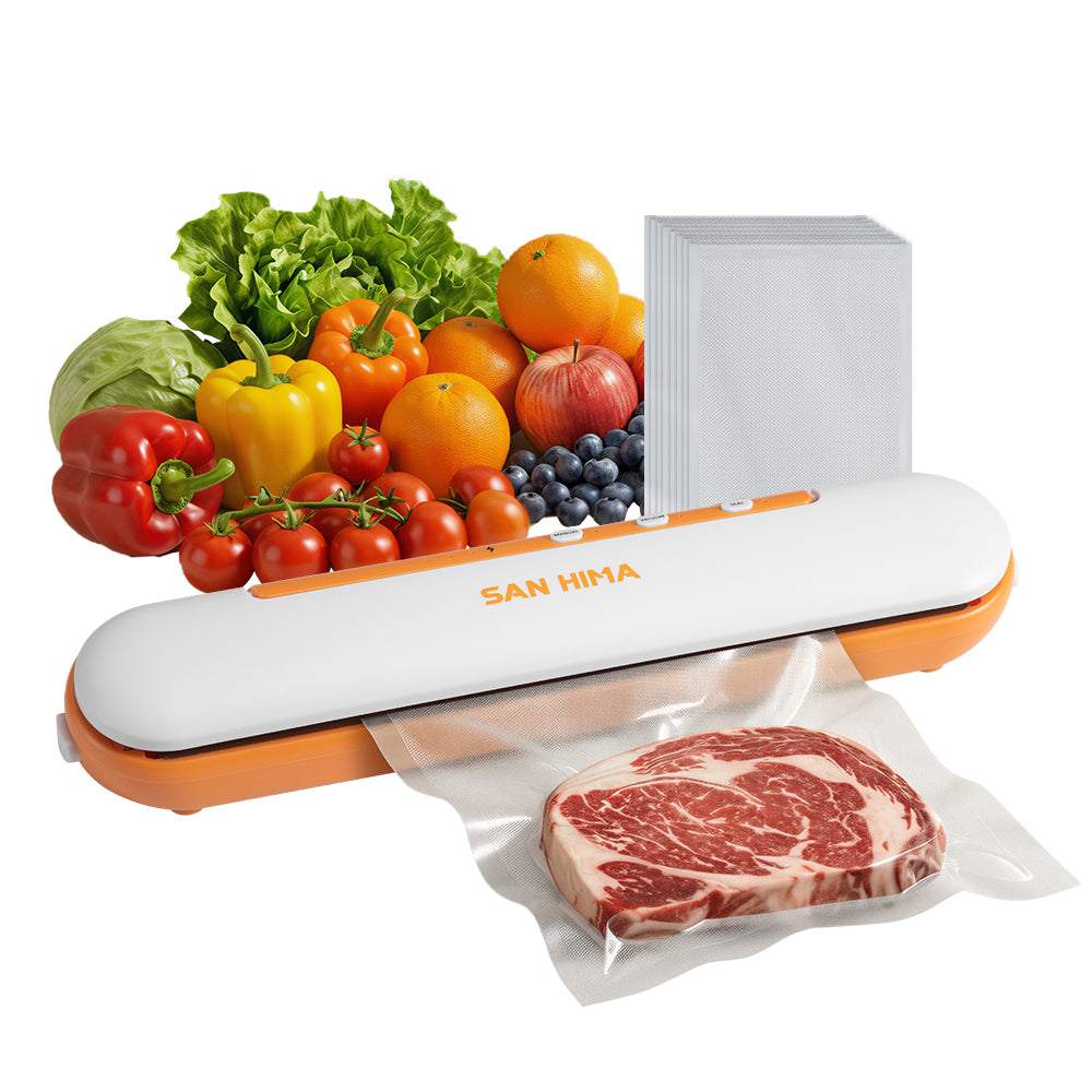 San Hima Vacuum Sealer Machine Fresh Dry Wet Food Saver Storage W/ Reusable Bags - Sunyee