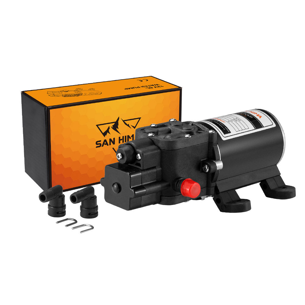 San Hima 12V Water Pump 6L/min Pressure Self Priming Caravan Camping Boat - Sunyee