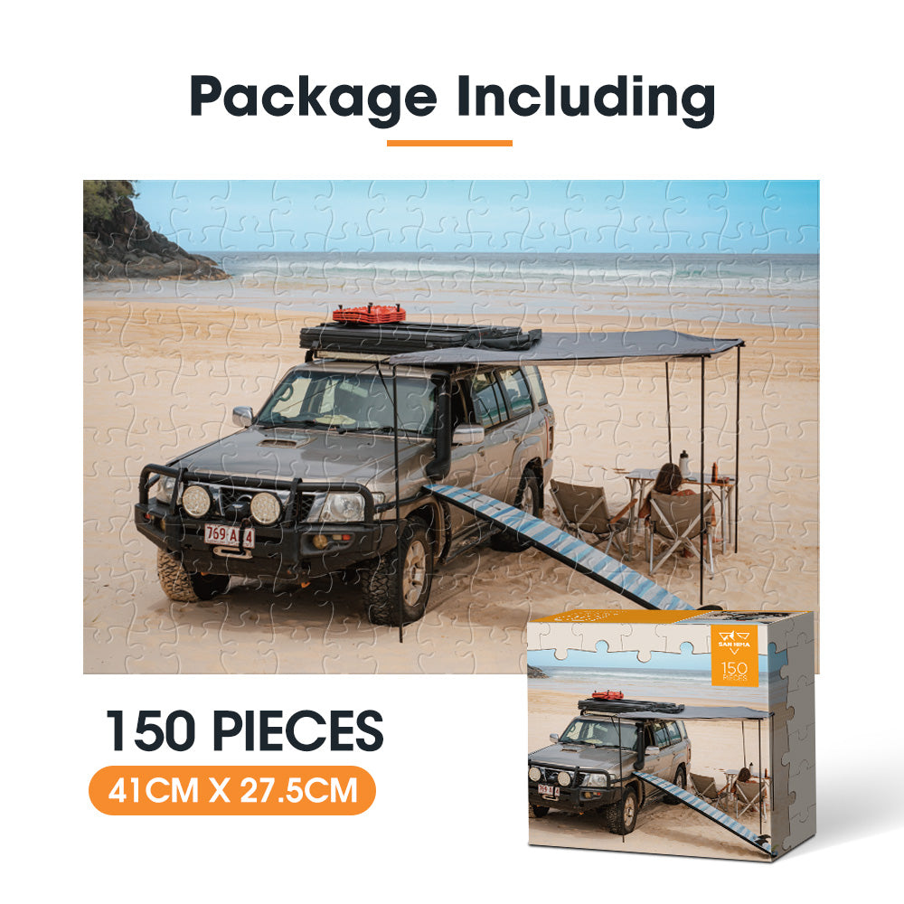 San Hima 150pcs Jigsaw Puzzle Camping Car Awning Puzzles For Adult 41x27.5cm - Sunyee