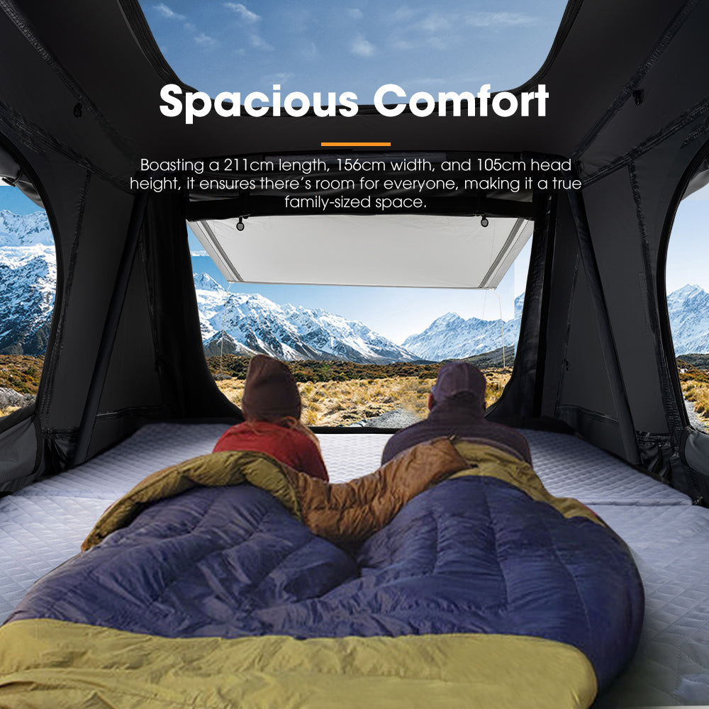 San Hima Jervis Rooftop Tent Hardshell With Ladder Camping Waterproof 4x4 4WD