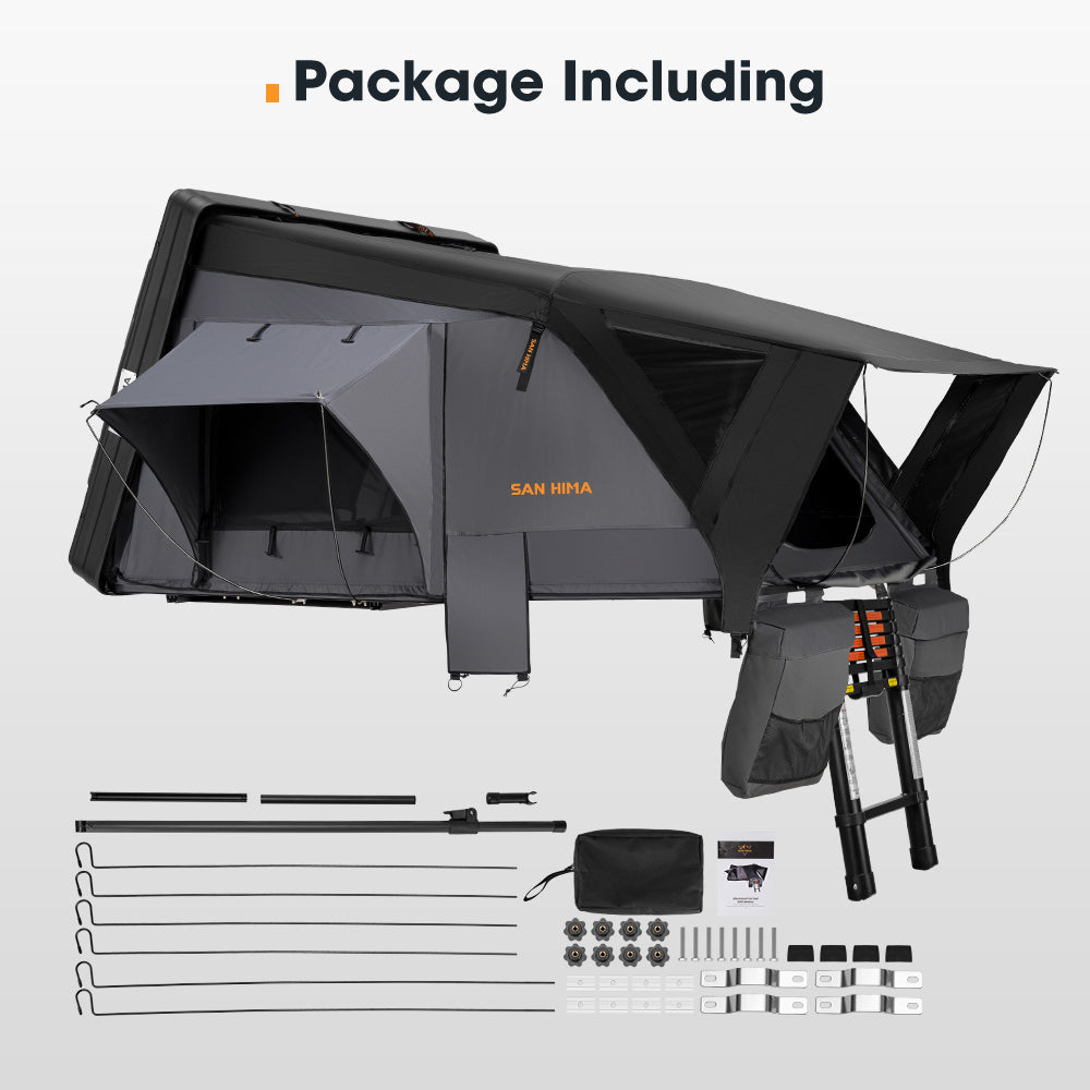 San Hima Jervis Rooftop Tent Hardshell With Ladder Camping Waterproof 4x4 4WD