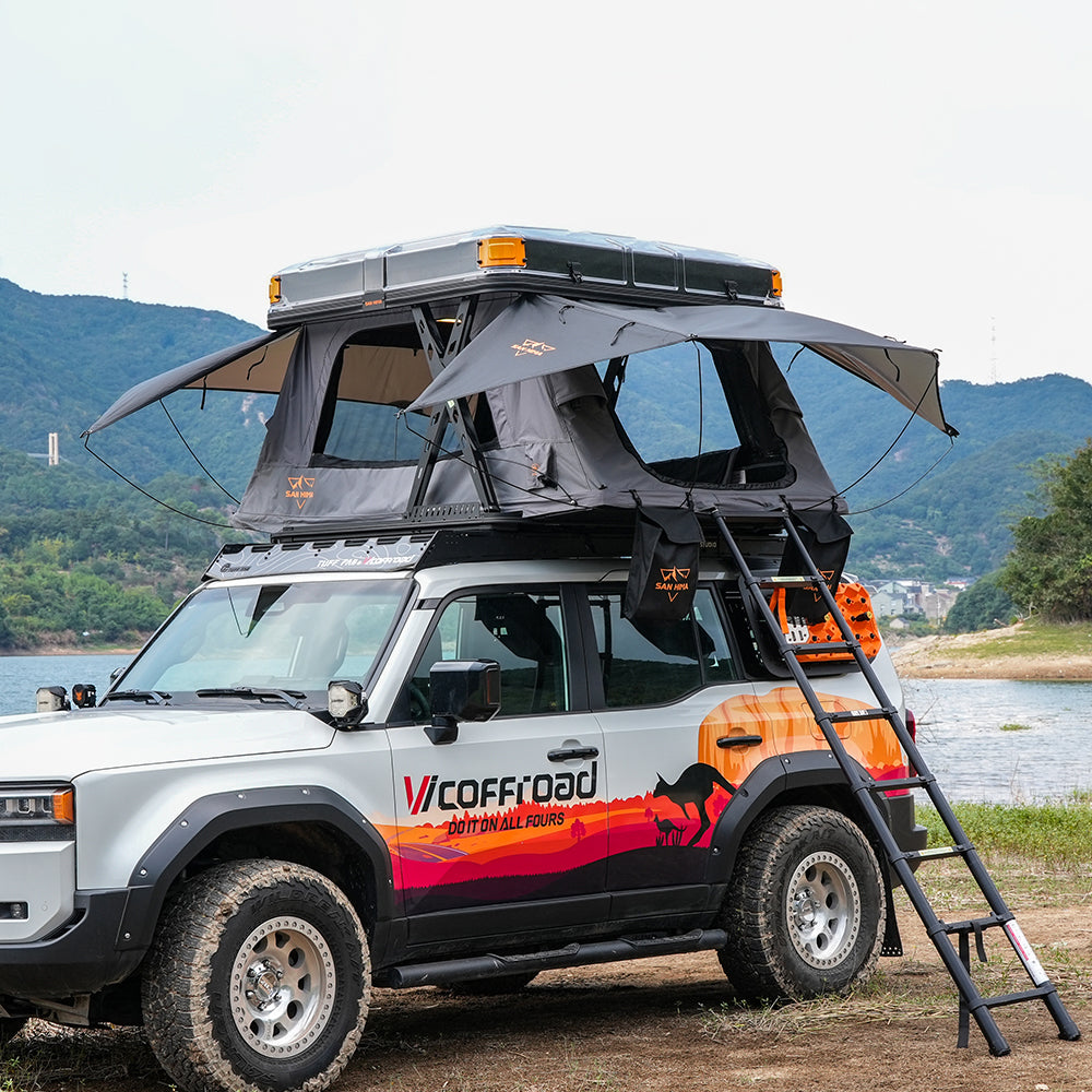 San Hima Kosci E-rise Electric Rooftop Tent Hardshell Automatic Outdoor Camping - Sunyee
