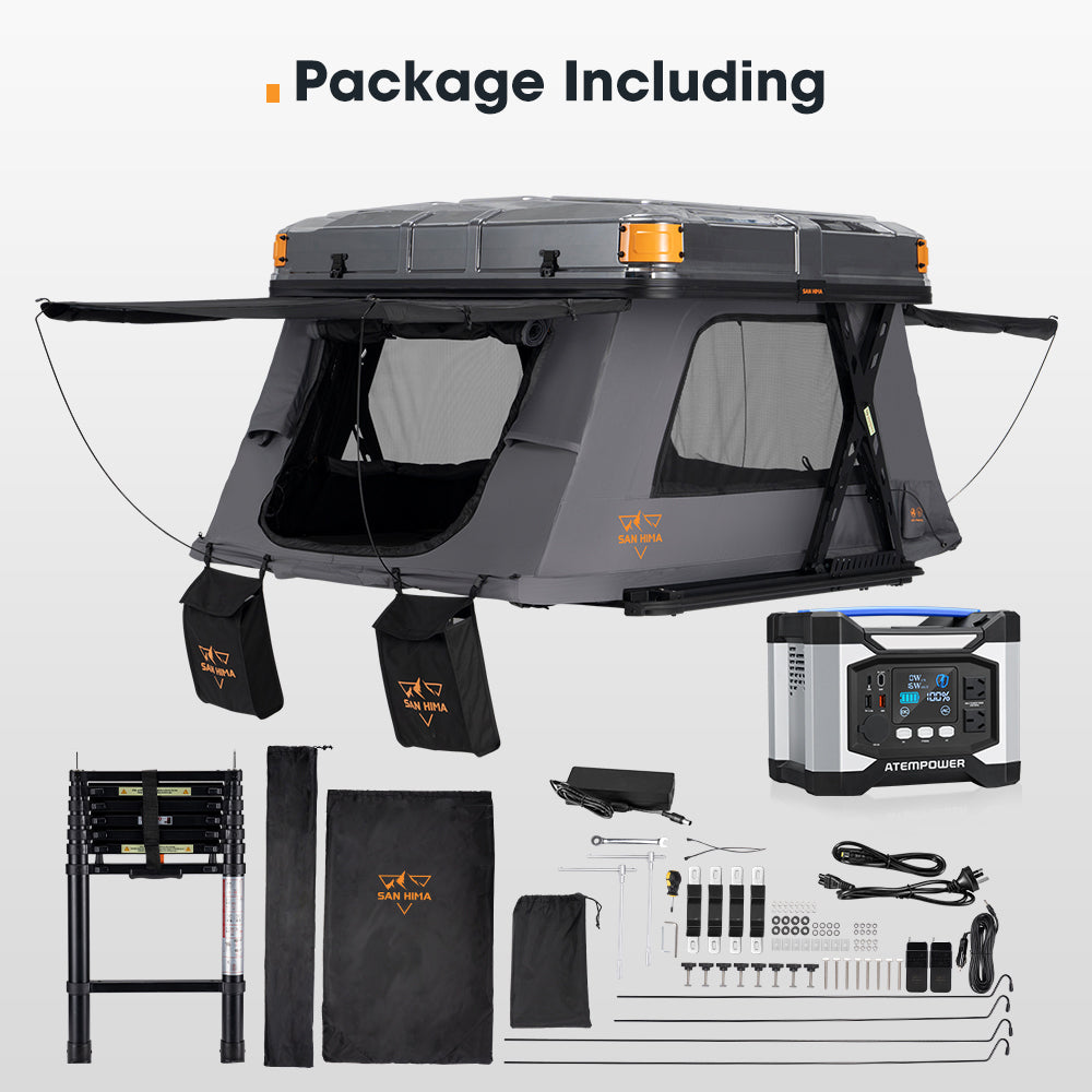 San Hima Kosci E-rise Electric Rooftop Tent Hardshell Automatic Outdoor Camping - Sunyee
