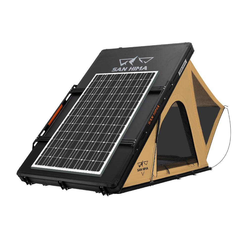 San Hima Kalbarri Lite Rooftop Tent Hardshell With Ladder&Rack+250W Solar Panel - Sunyee
