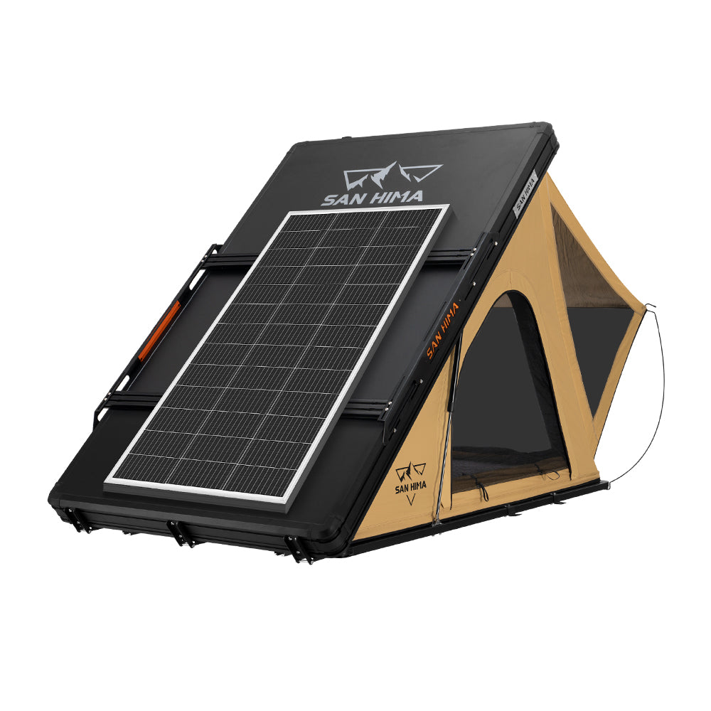 San Hima Kalbarri Lite Rooftop Tent Hardshell With Ladder&Rack+200W Solar Panel - Sunyee