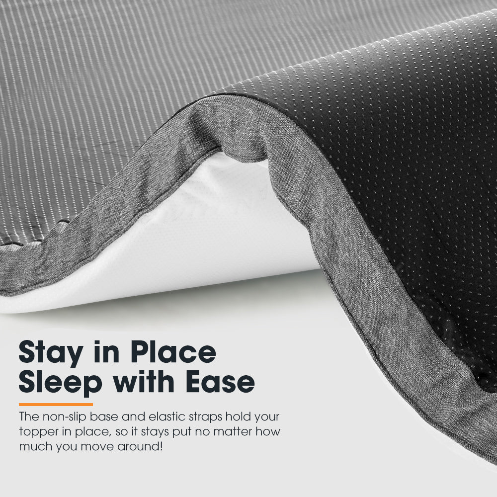 San Hima Caravan Mattress Topper Double Size Mat 180cm x 135cm RV Bed - Sunyee