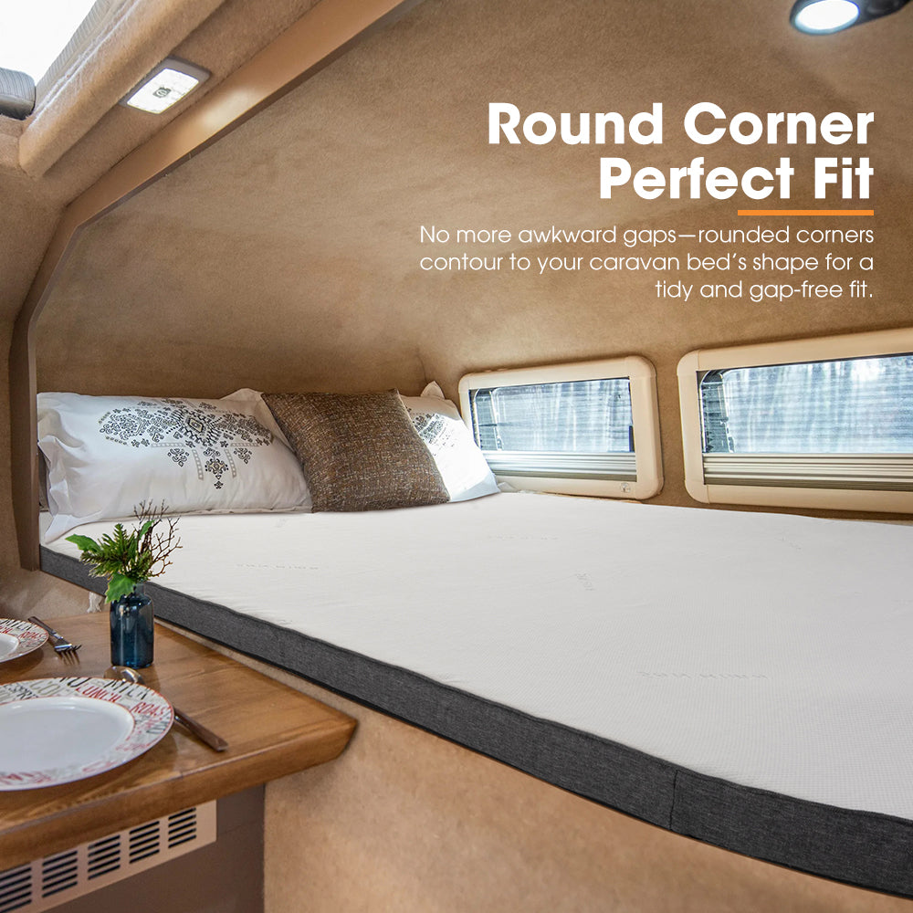 San Hima Caravan Mattress Topper Queen Size Double Size Mat RV Bed - Sunyee