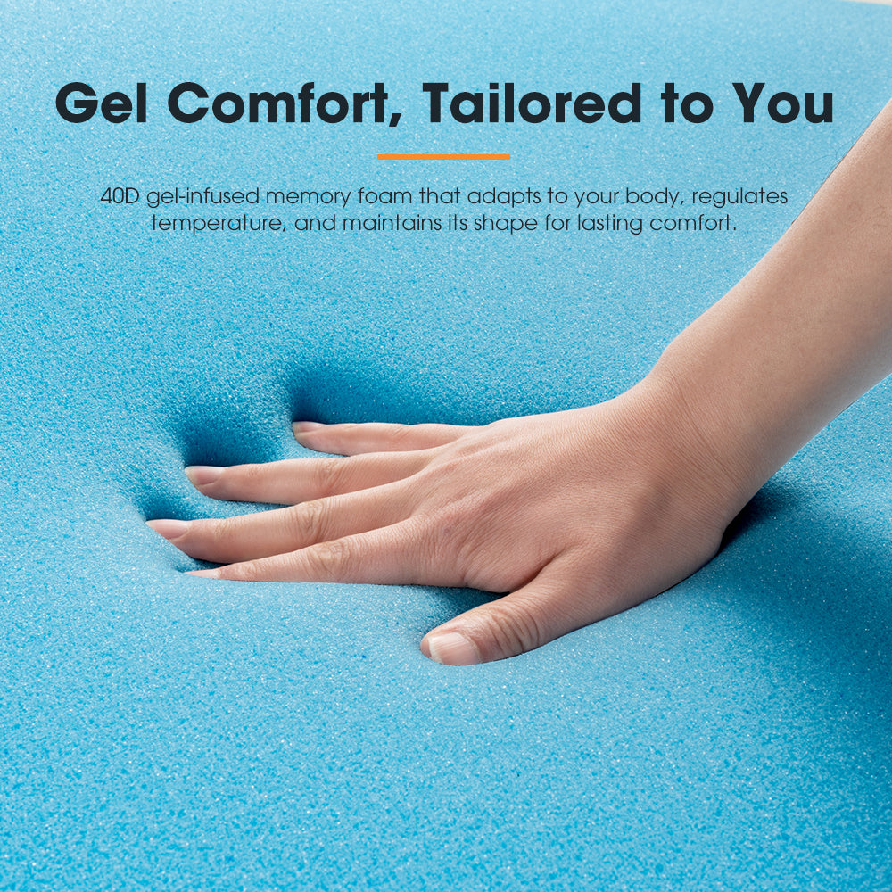 San Hima Caravan Mattress Topper Queen Long Size Mat 196.5cm x 150cm RV Bed - Sunyee