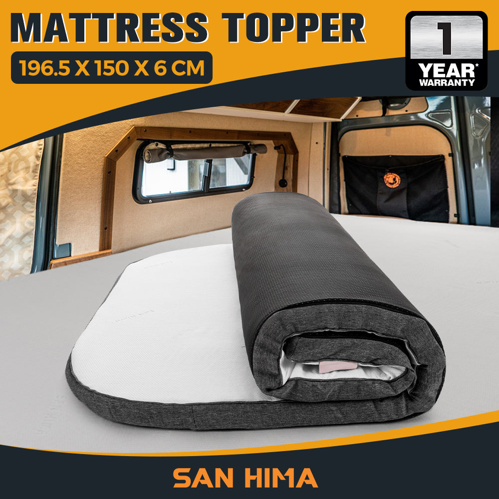 San Hima Caravan Mattress Topper Queen Size Double Size Mat RV Bed - Sunyee