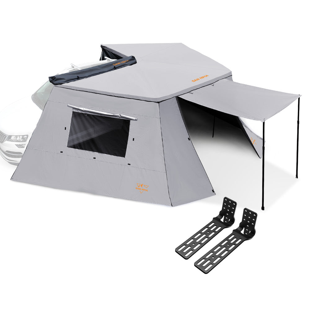 San Hima 270 Degree Awning With Side Wall Free-Standing Extension + "L" Bracket - Sunyee