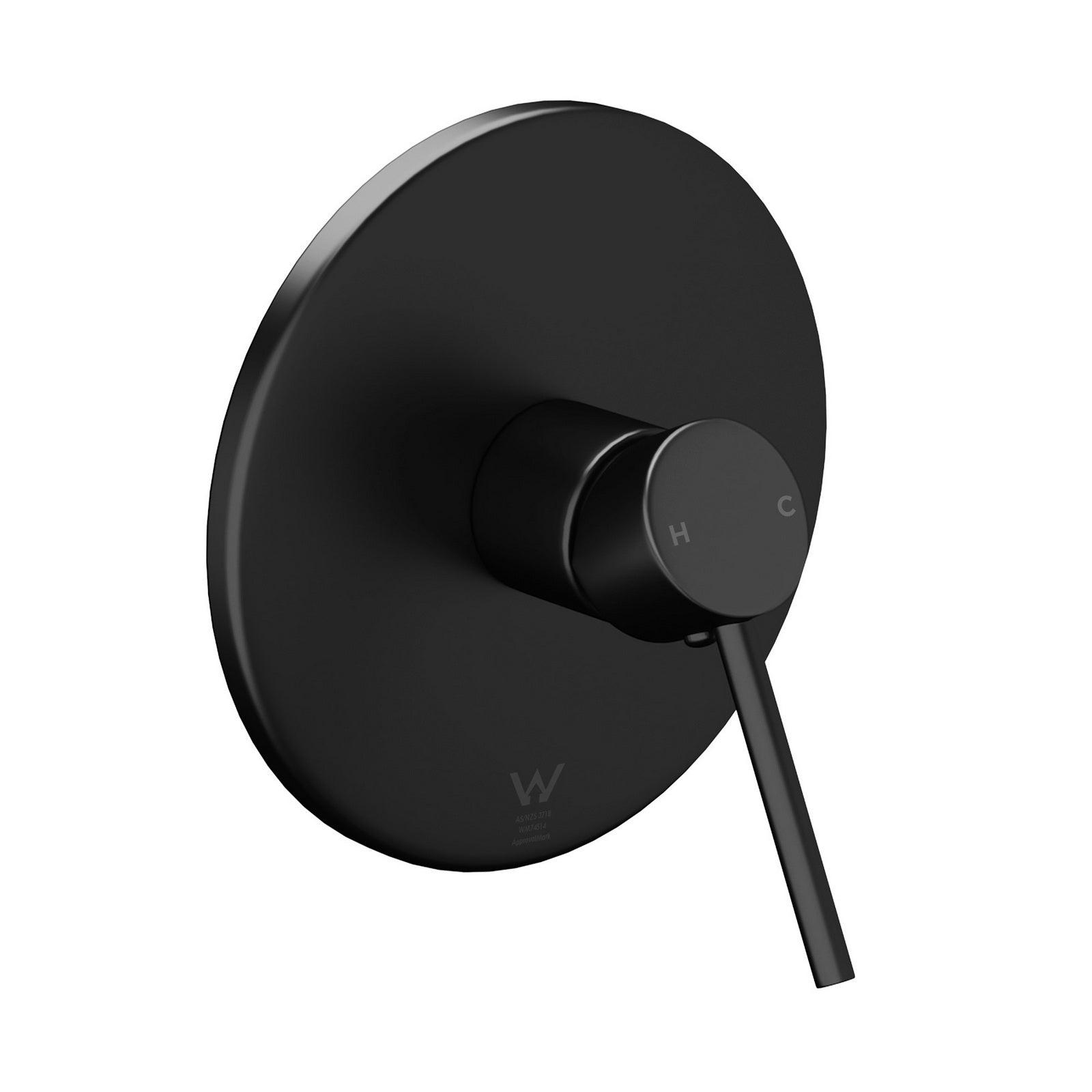 Welba Shower Mixer Tap Bathroom Wall Tapware Brass Tapware Round Black - Sunyee