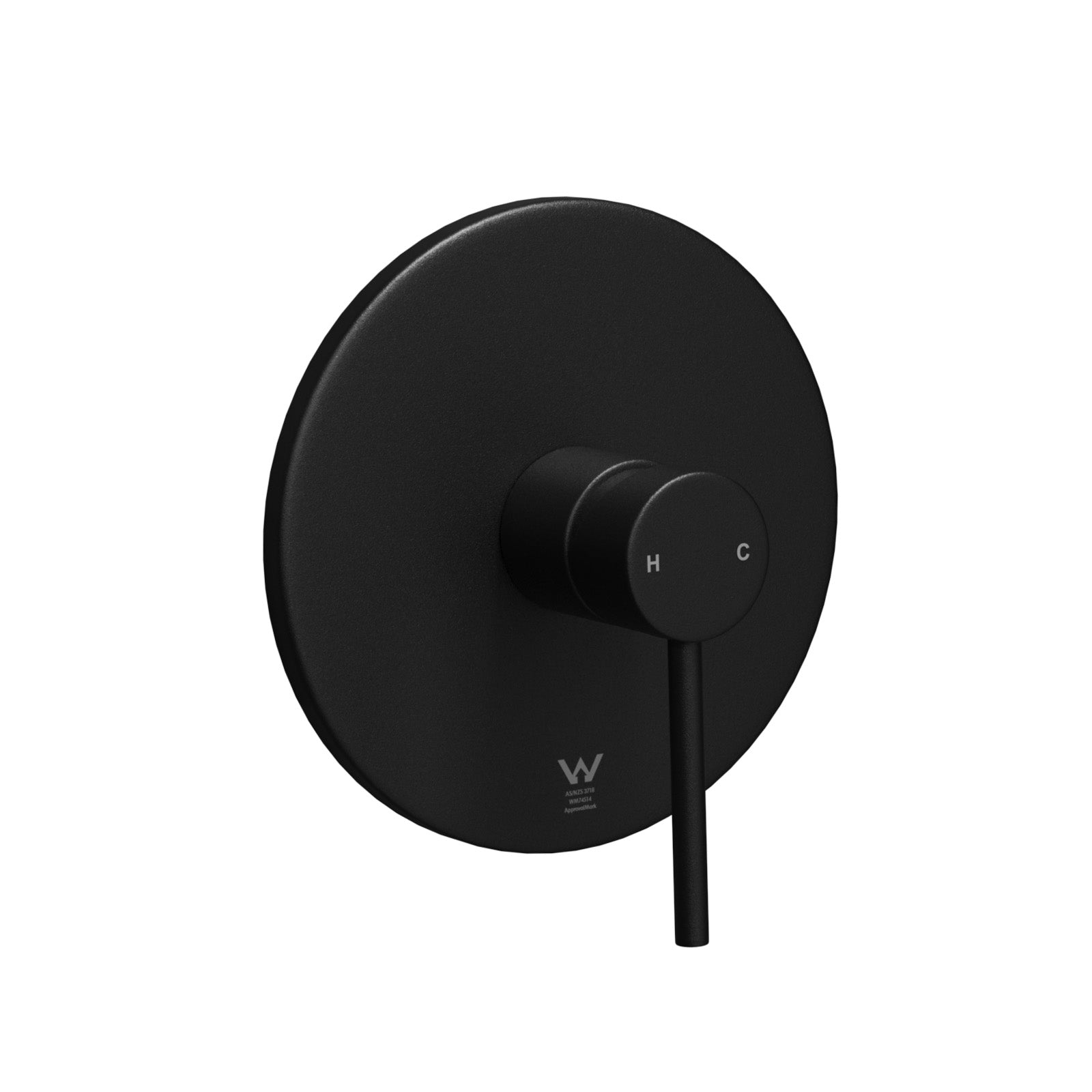 Welba Shower Mixer Tap Bathroom Wall Tapware Brass Tapware Round Black - Sunyee