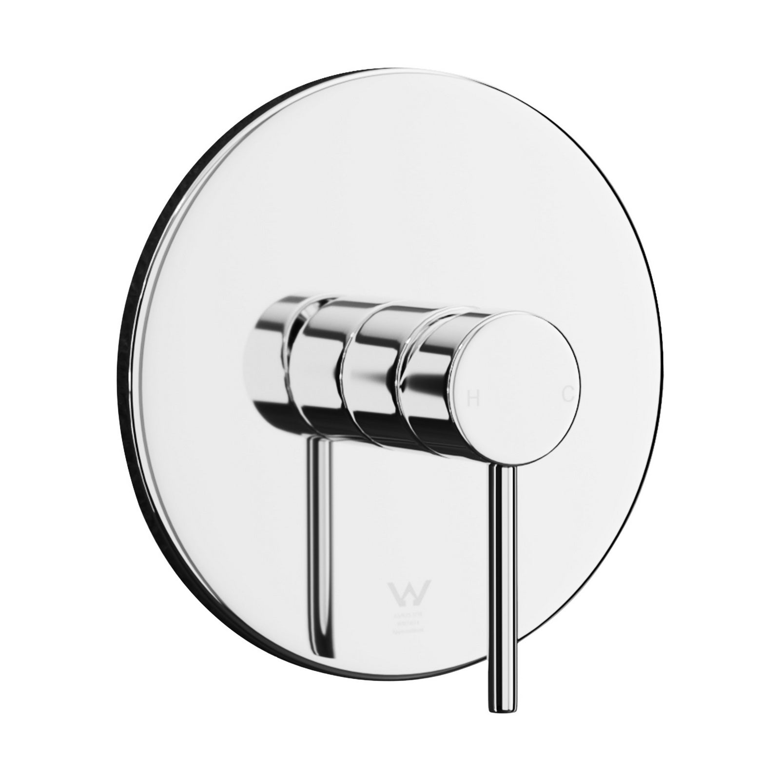 Welba Shower Mixer Tap Bathroom Wall Tapware Brass Tapware Round Chrome - Sunyee