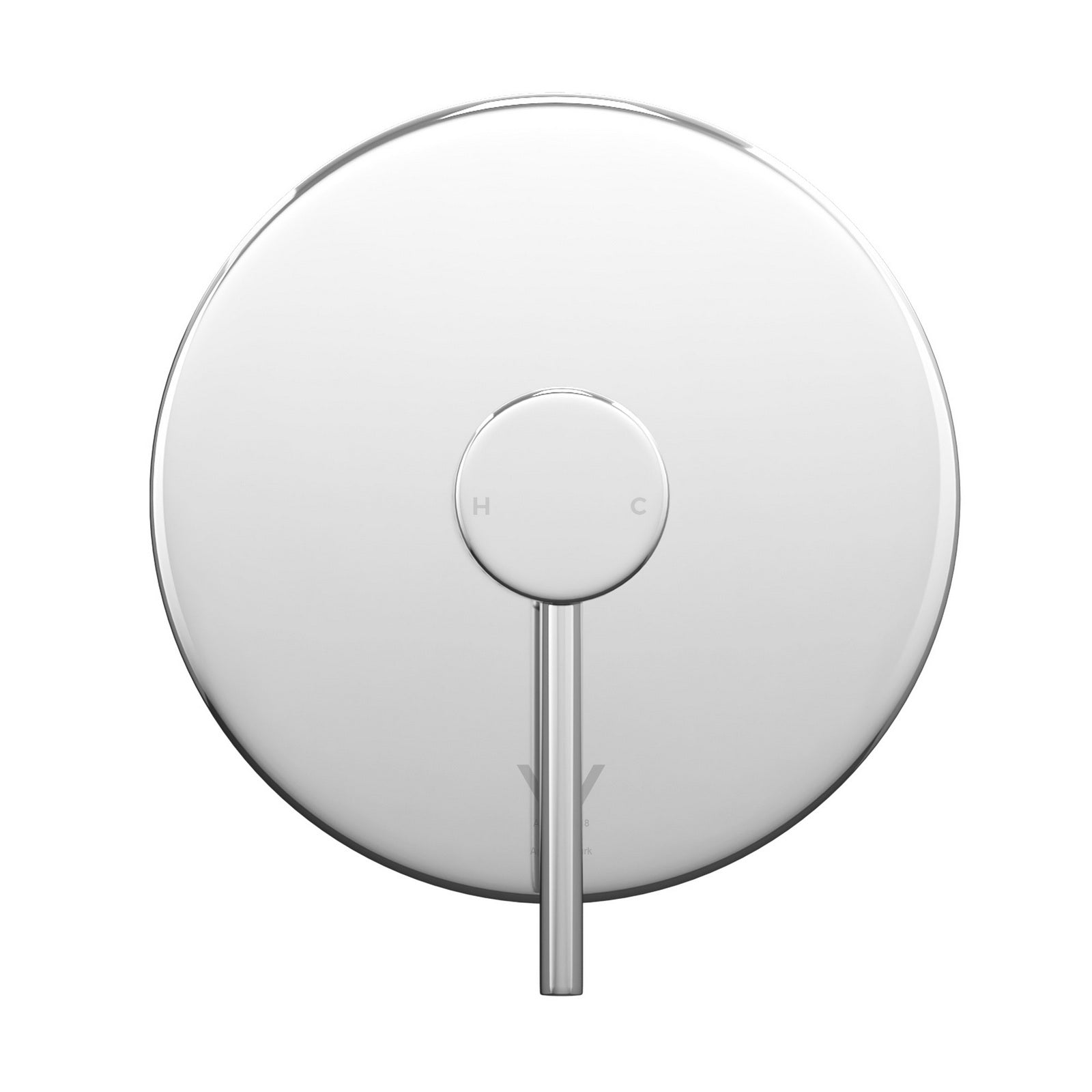 Welba Shower Mixer Tap Bathroom Wall Tapware Brass Tapware Round Chrome - Sunyee