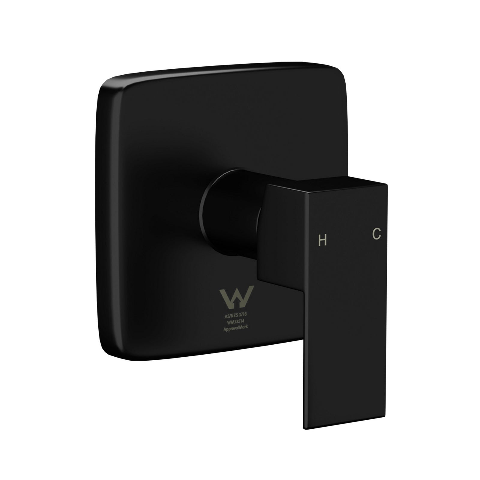 Welba Shower Mixer Tap Bathroom Wall Tapware Brass Tapware Square Black - Sunyee