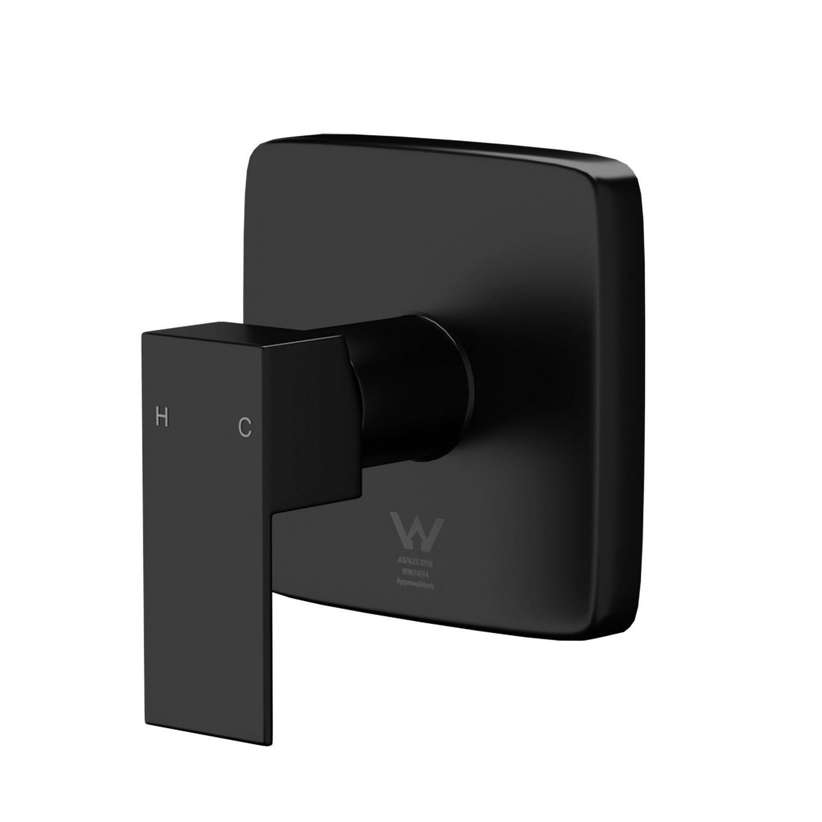 Welba Shower Mixer Tap Bathroom Wall Tapware Brass Tapware Square Black - Sunyee