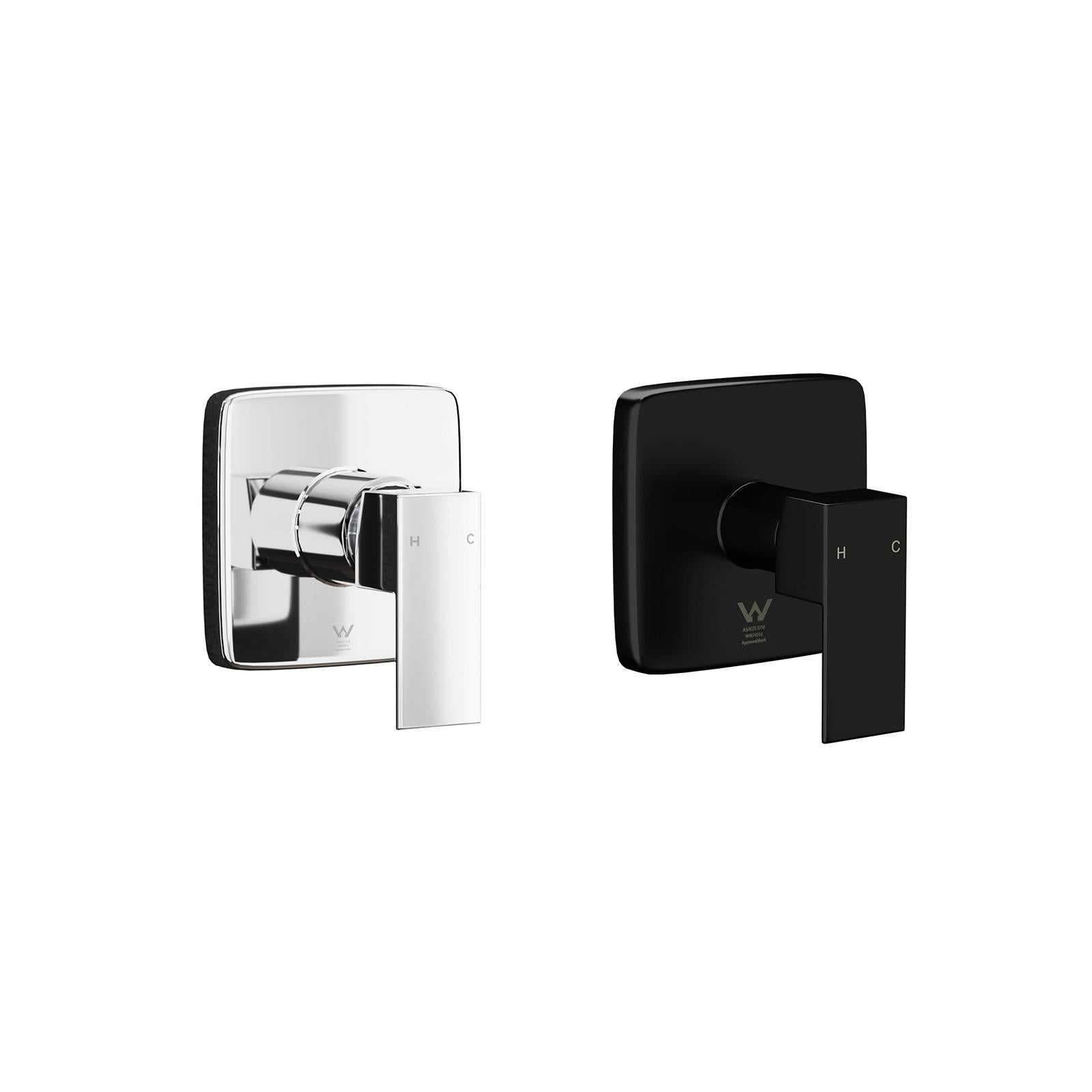 Welba 250mm Shower Head Set Square Round Handheld Shower Mixer Tap Combo WELS - Sunyee