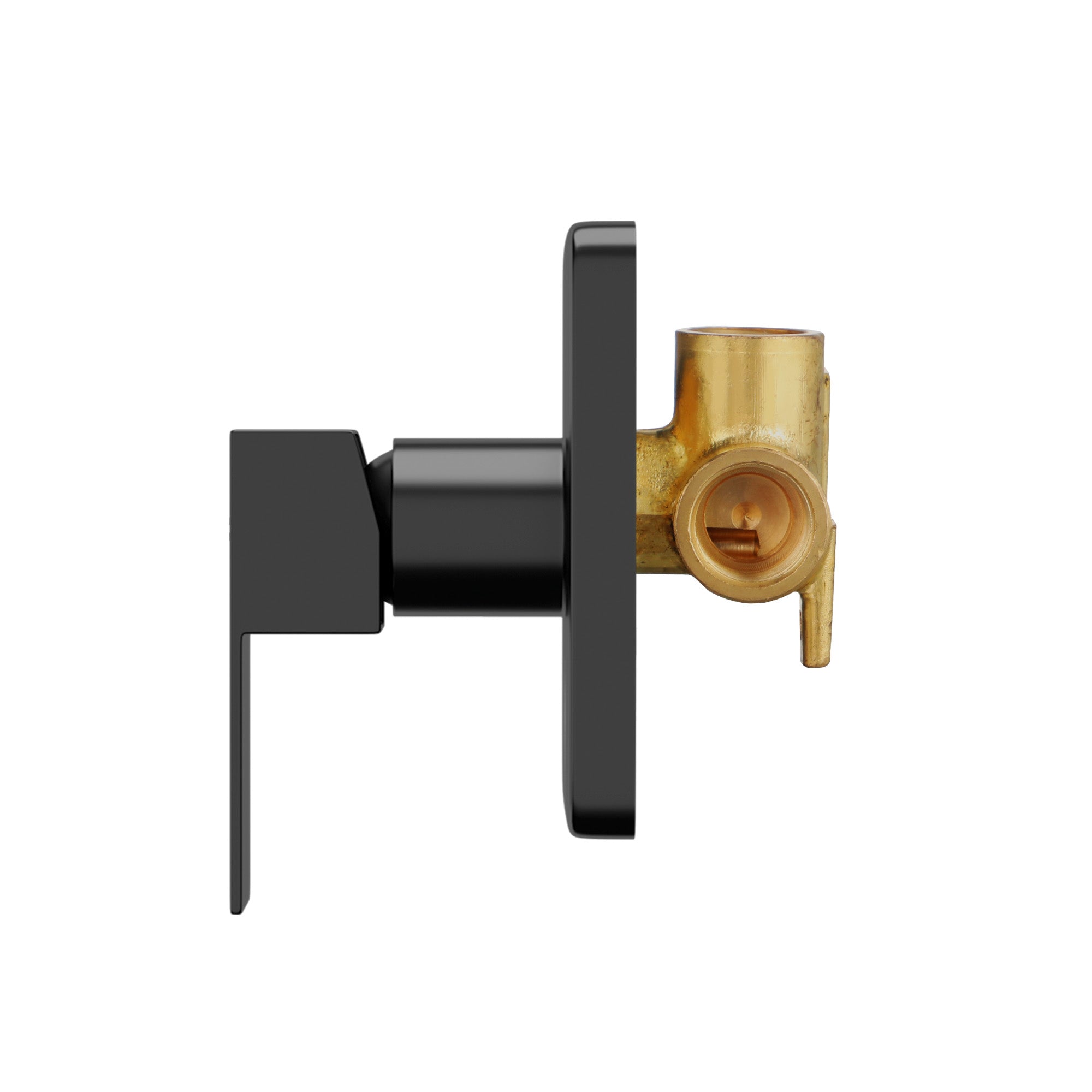 Welba 10" Rain Shower Head Set With Mixer Square 3-Mode Handheld Shower Black - Sunyee