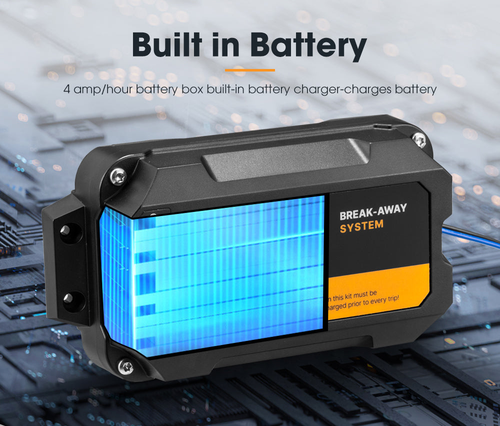 San Hima 12V Break Away System with Battery & Switch Trailer Electric Breakaway - Sunyee