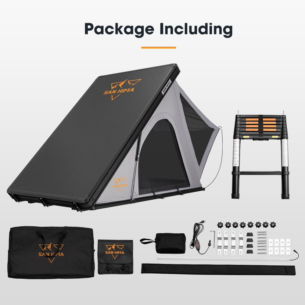 San Hima Kalbarri Lite Roof Top Tent Hardshell With Ladder Waterproof Camping - Sunyee