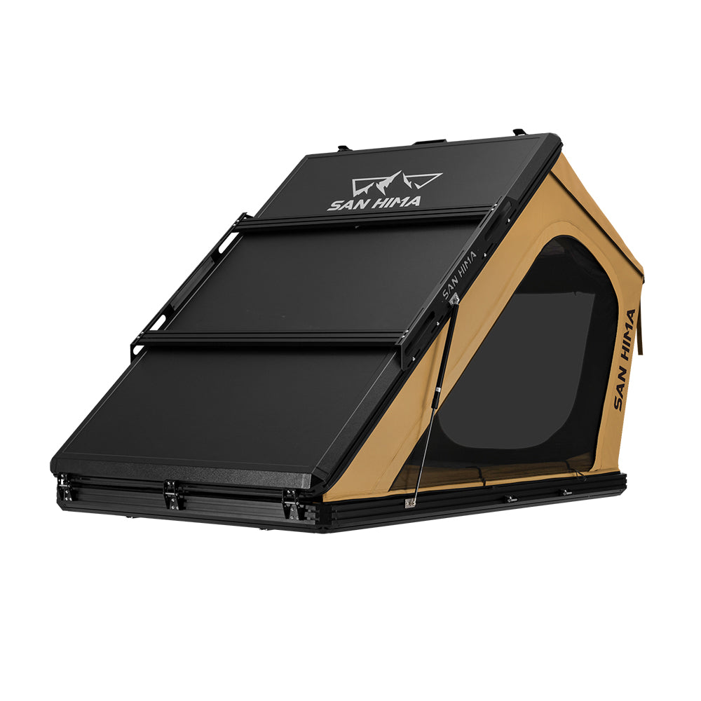 San Hima Kalbarri Gen 2 Roof Top Tent Hardshell With Ladder Camping Khaki 4x4 - Sunyee