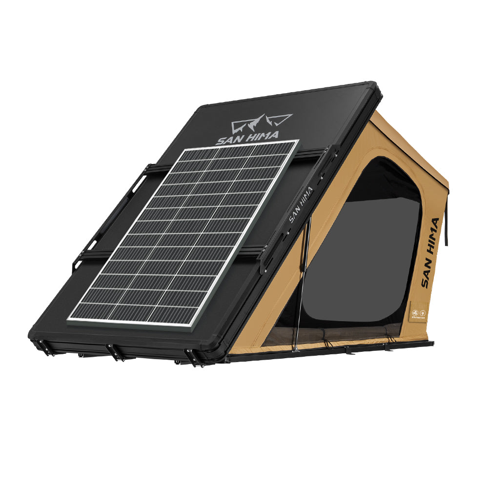 San Hima Kalbarri Gen 2 Roof Top Tent Hardshell Khaki + 200W Solar Panel