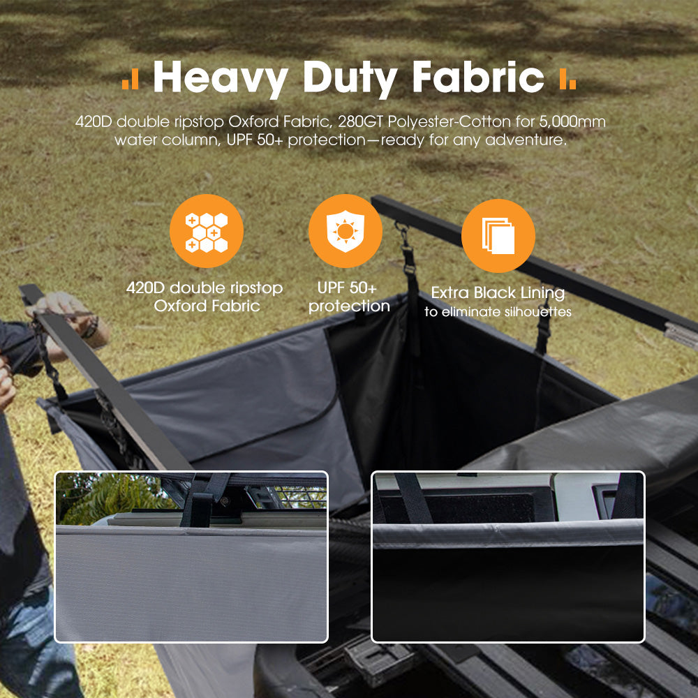 San Hima Camping Shower Tent Grey + Gas Hot Water Heater White +Shower Tent Base - Sunyee