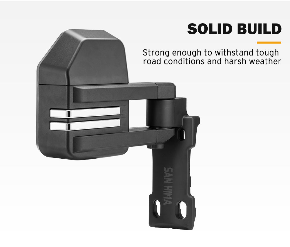 San Hima Extendable Towing Mirrors Gen2 for Toyota LandCruiser 70 75 76 78 79 Series - Sunyee