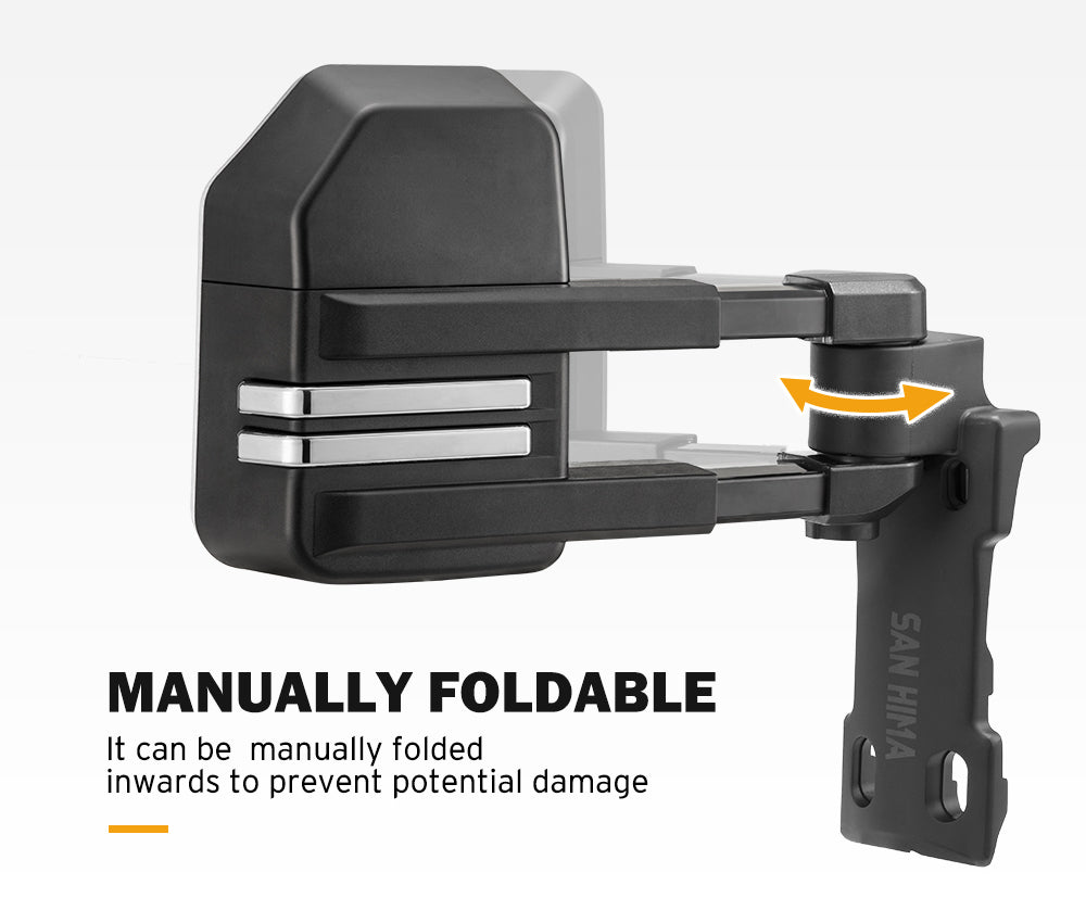 San Hima Extendable Towing Mirrors Gen2 for Toyota LandCruiser 70 75 76 78 79 Series - Sunyee