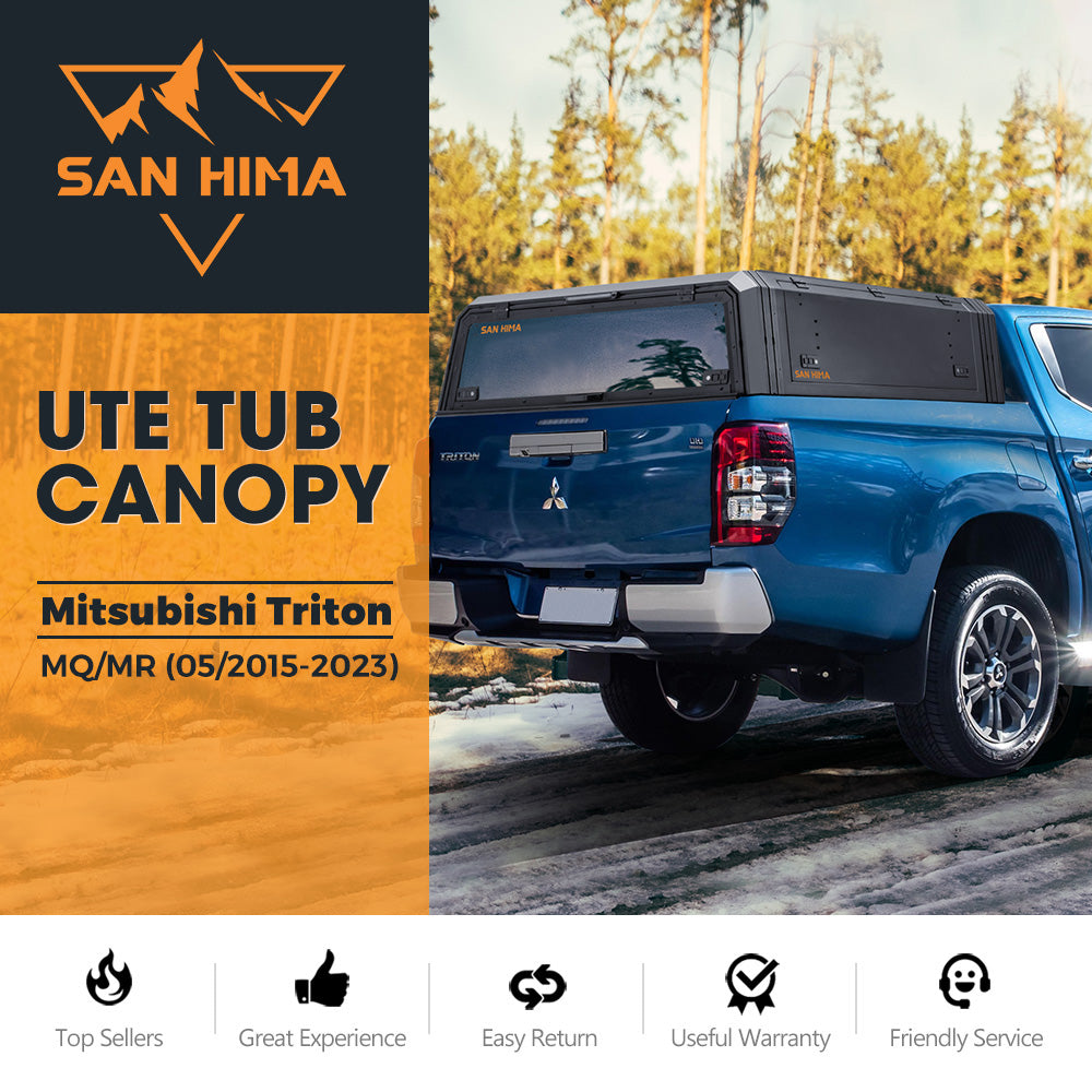 San Hima UTE Tub Canopy For Mitsubishi Triton MQ/MR 2015-2023 Dual Cab