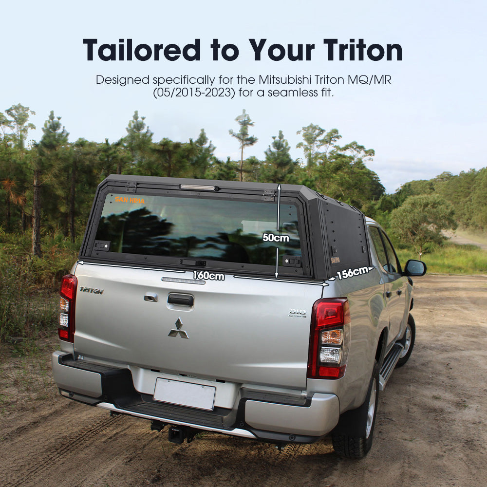 San Hima UTE Tub Canopy For Mitsubishi Triton MQ/MR 2015-2023 Dual Cab