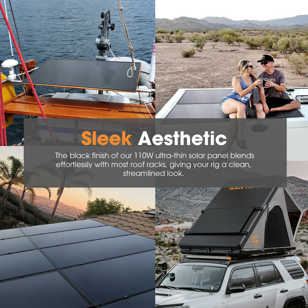 San Hima 2X 110W PERC Solar Panel Kit Mono Multi-busbar Tech Bypass Diode 5MM - Sunyee